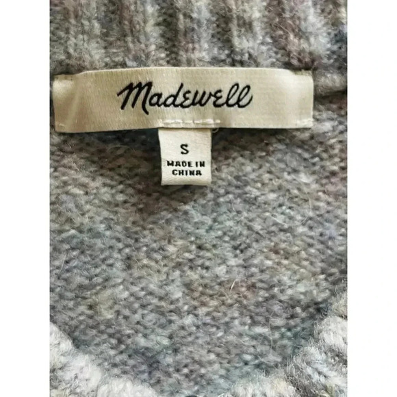 Madewell Women's York Half-Zip Pullover Sweater size S Neutral - Picture 4 of 10